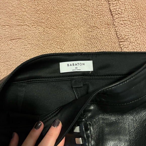 Babaton leather black pants - Picture 5 of 7